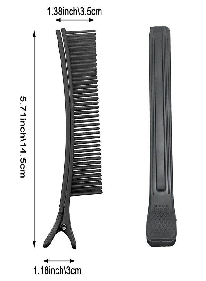 Capiant 6 PACK Grip Alligator Clips for Hair Sectioning, Styling, Haircuts, Coloring, and DIY Accessories(Black) - Image 2
